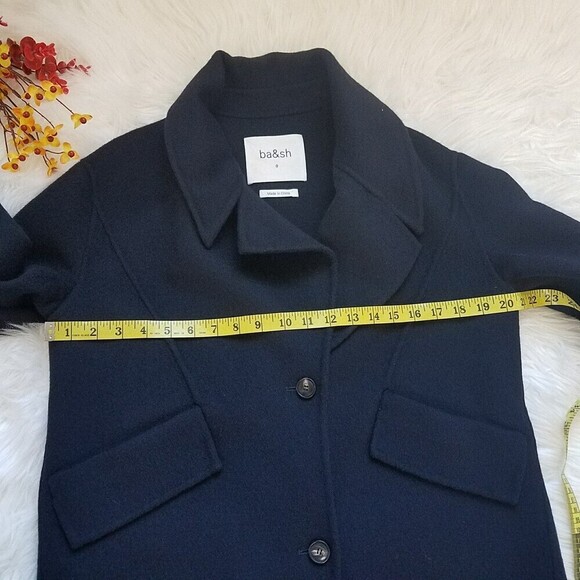 Ba&sh Wool Blend Manteau Coat - Picture 5 of 10